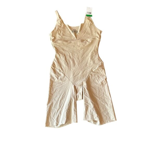NWT Maidenform Nude Stretch One Piece Shaper Adjustable Strap Size Large - Picture 1 of 6
